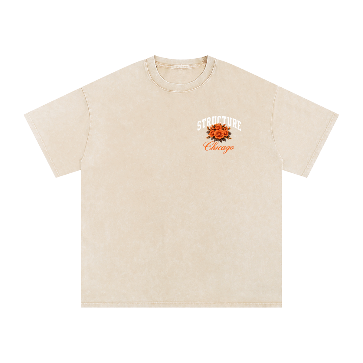 “Structured Scars ” Tee | Apricot