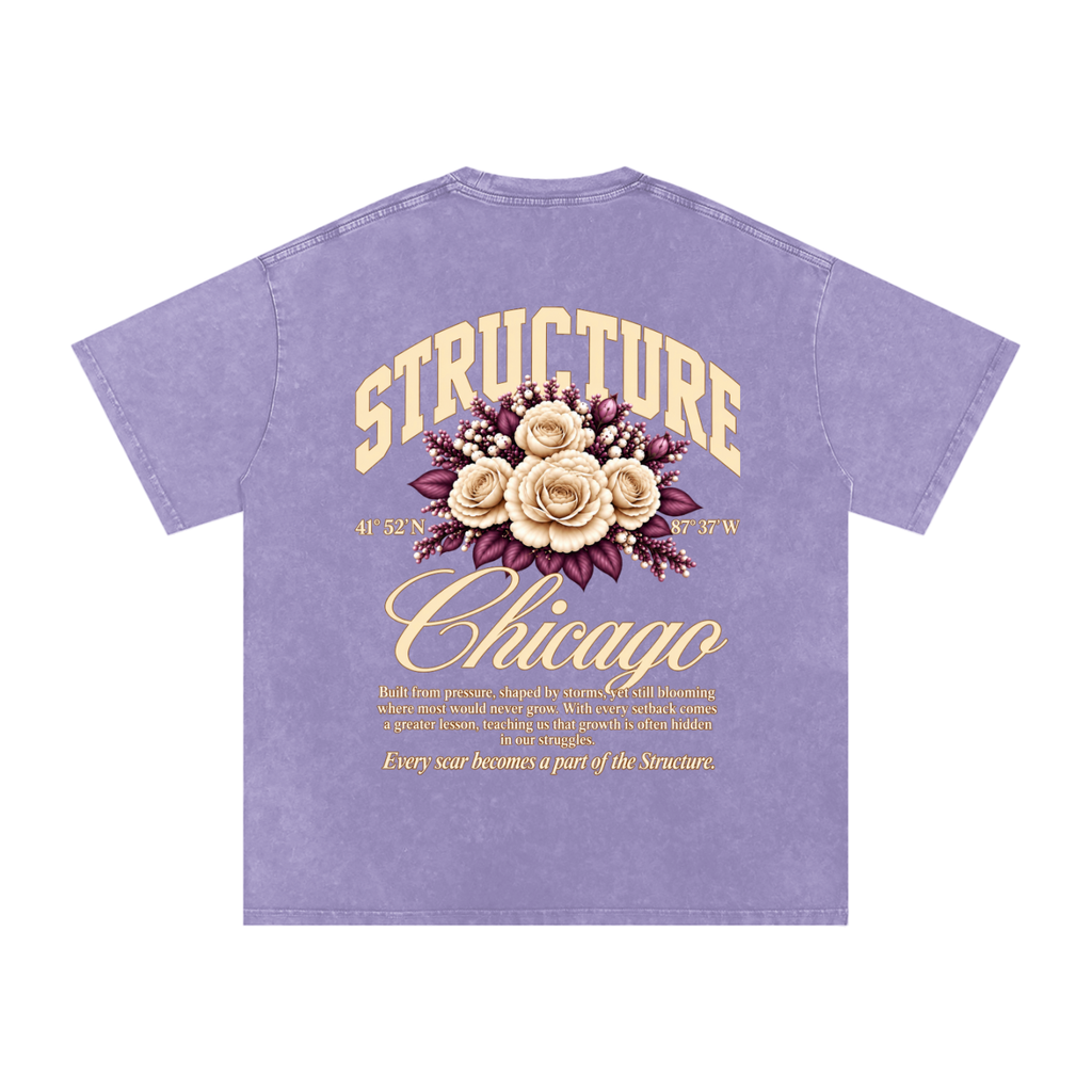 “Structured Scars” Tee | Purple