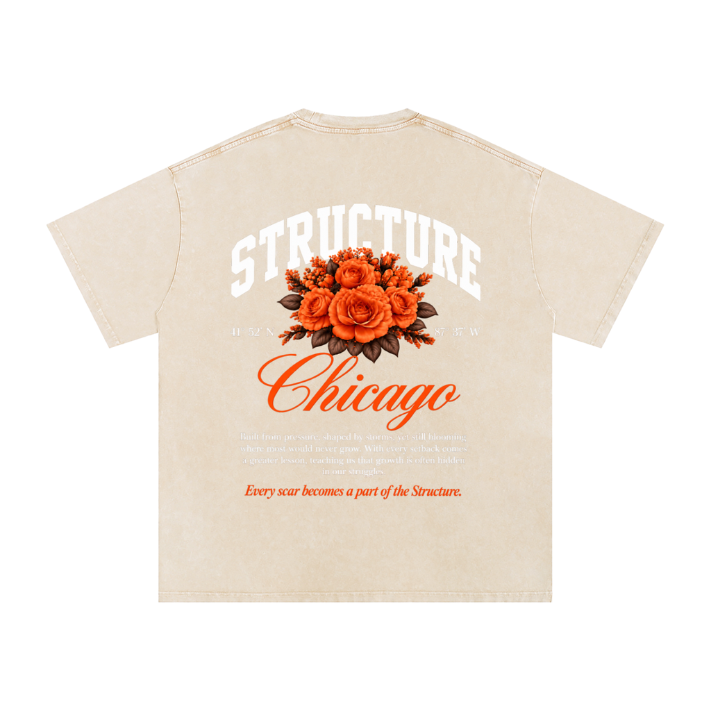 “Structured Scars ” Tee | Apricot
