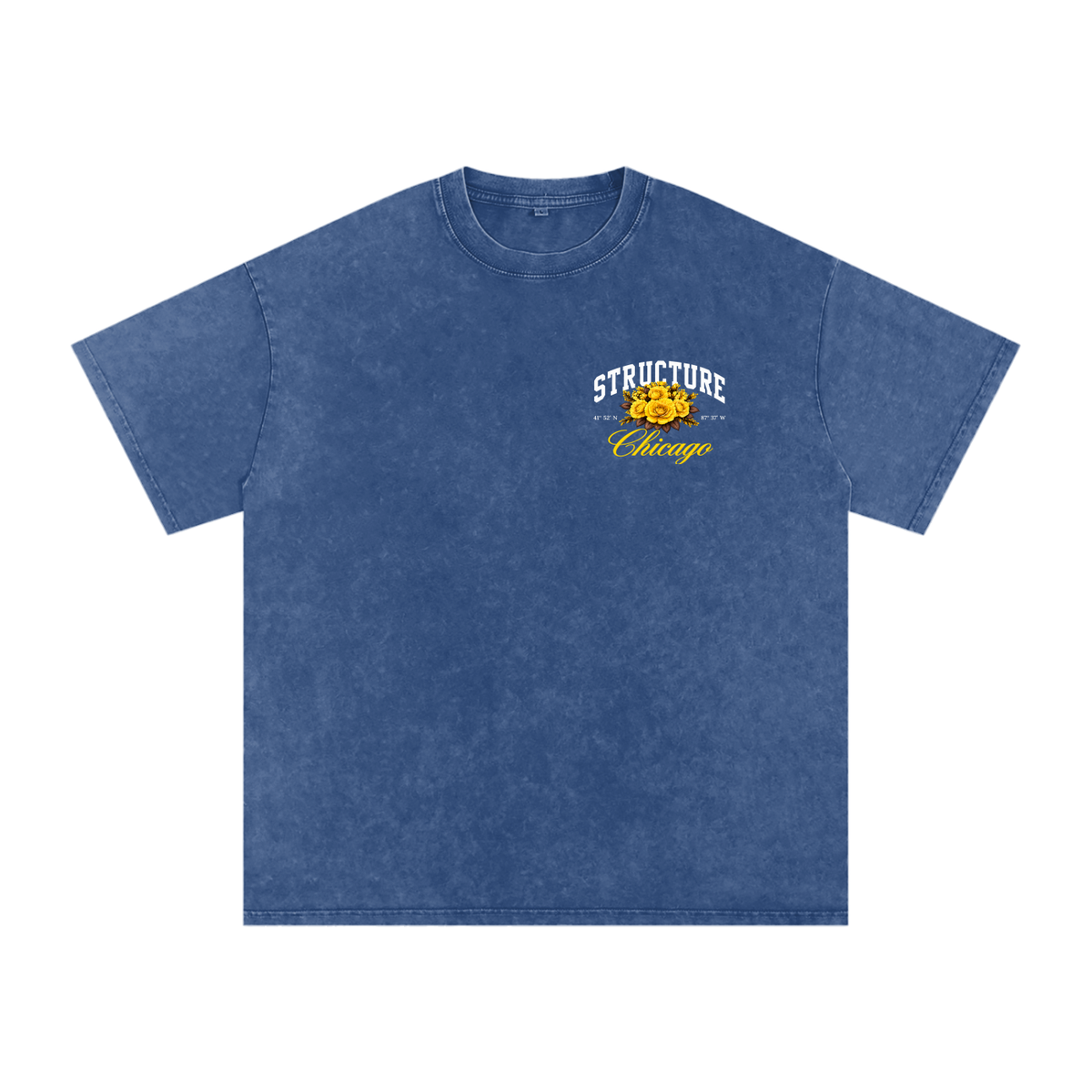 “Structured Scars” Tee | Blue
