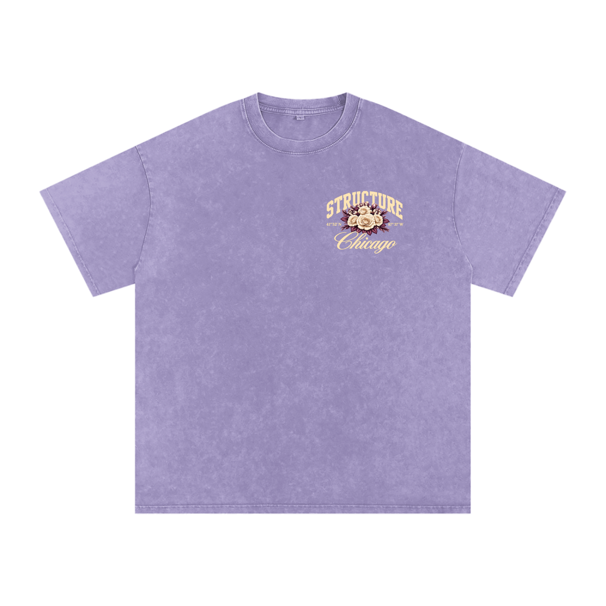 “Structured Scars” Tee | Purple
